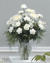 White Tribute Vase